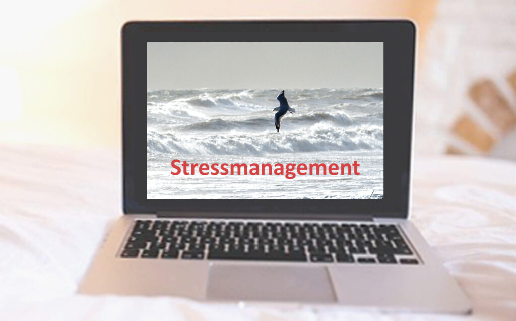 Laptopbild Online-Kurs Stressmanagement