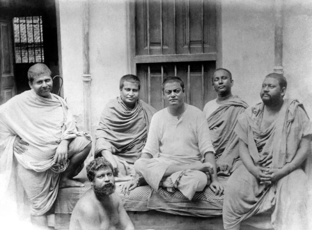 Swami Vivekananda mit Mitschüler